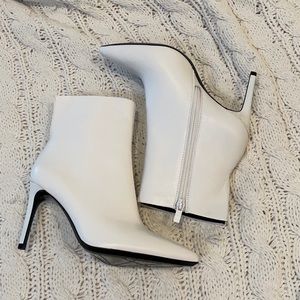 Calvin Klein white boots